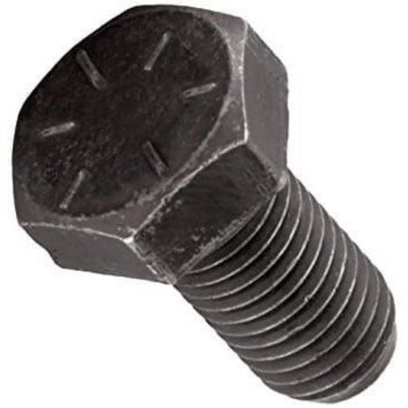 Grade 8, 1-3/4-5 Hex Head Cap Screw, Plain Steel, 4 In L